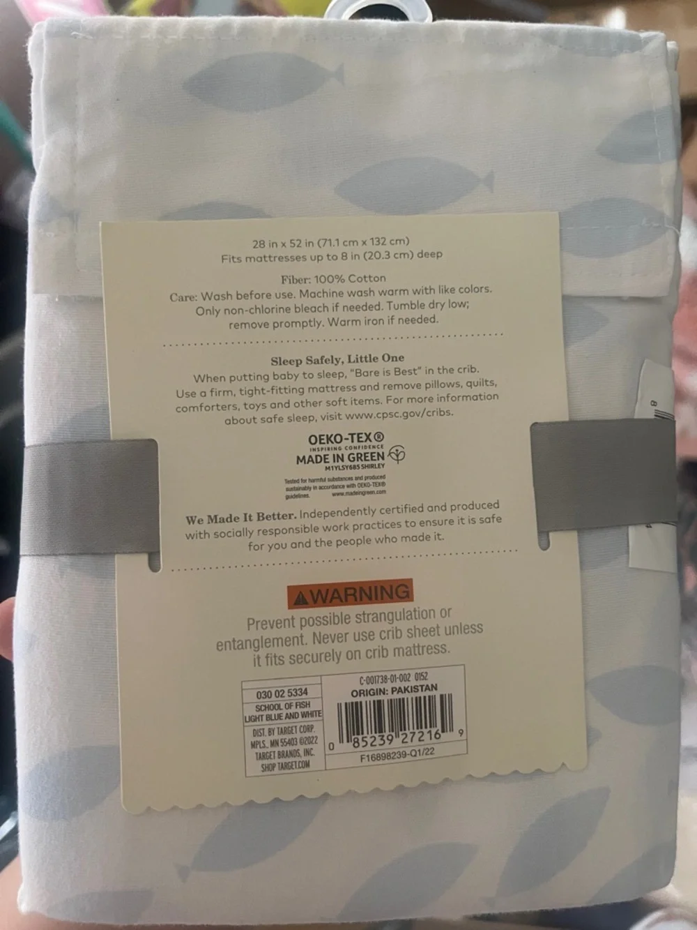 cloud island White Crib Sheet